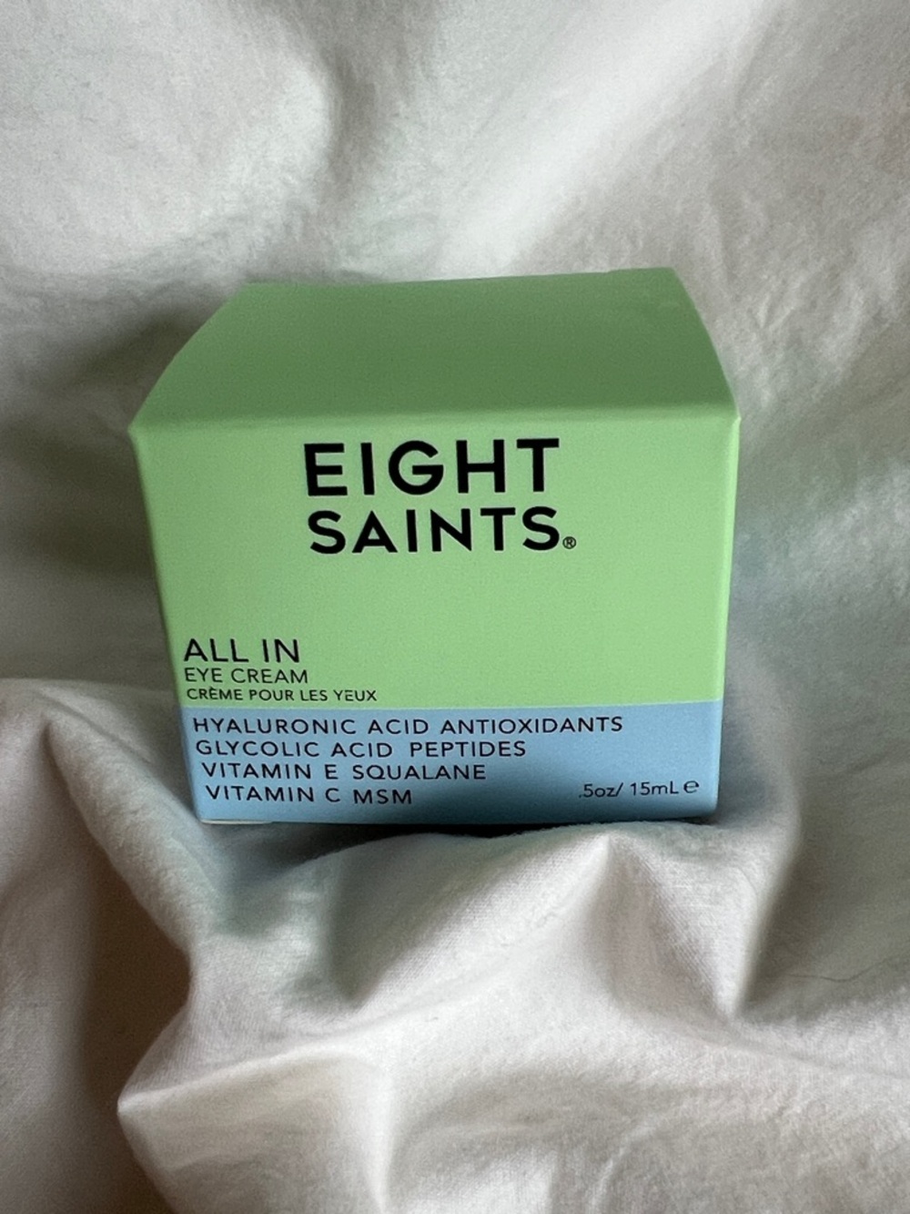 Eight Saints All In Eye Cream — Light Green Hydrating Eye Treatment